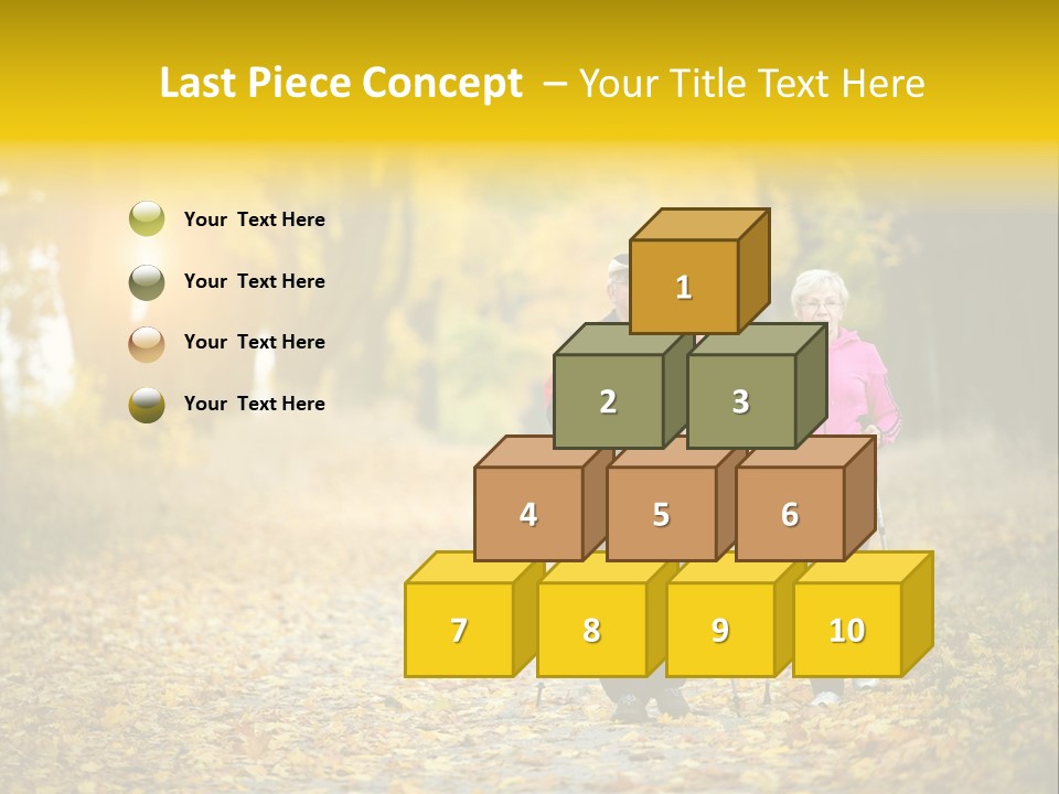 Fitness Walking Exercise Power PowerPoint Template