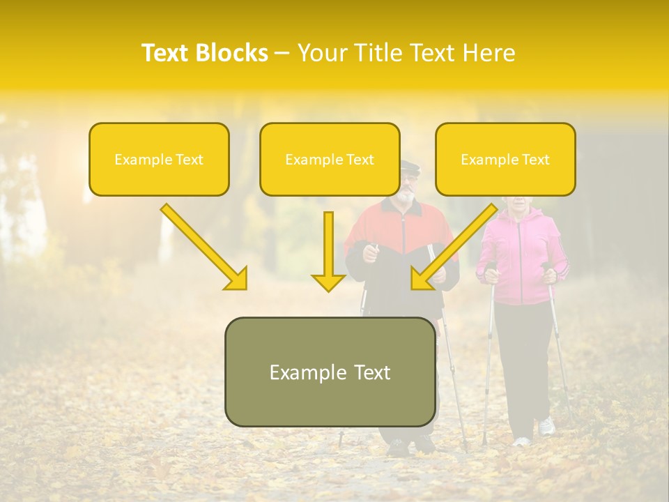 Fitness Walking Exercise Power PowerPoint Template