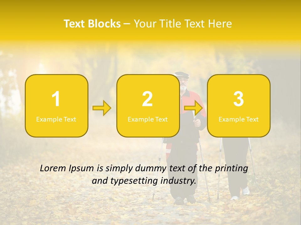 Fitness Walking Exercise Power PowerPoint Template