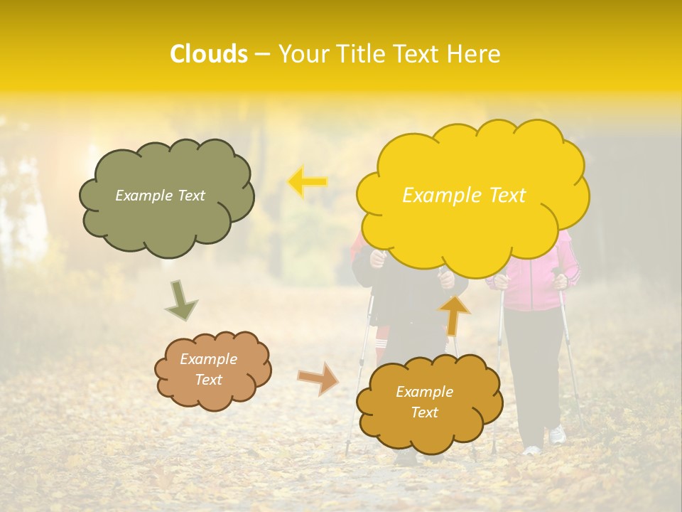 Fitness Walking Exercise Power PowerPoint Template