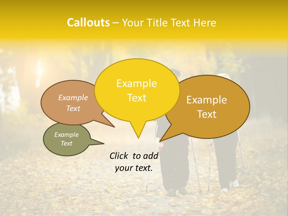 Fitness Walking Exercise Power PowerPoint Template