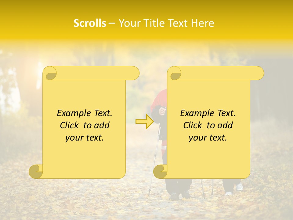 Fitness Walking Exercise Power PowerPoint Template