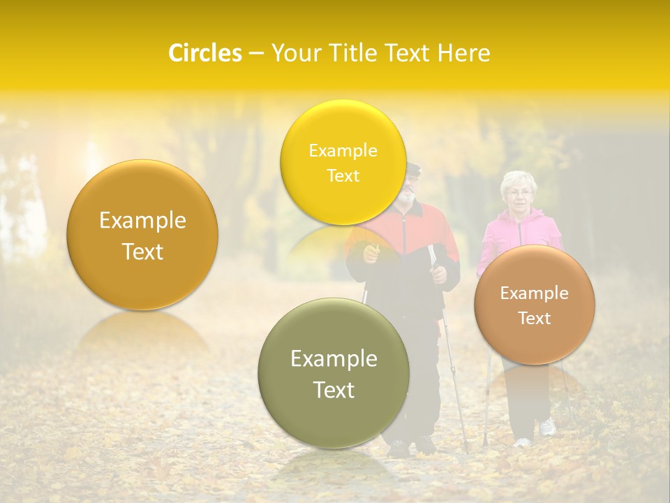 Fitness Walking Exercise Power PowerPoint Template