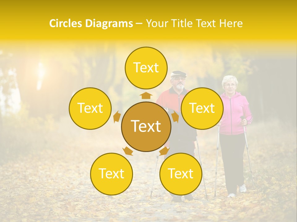 Fitness Walking Exercise Power PowerPoint Template