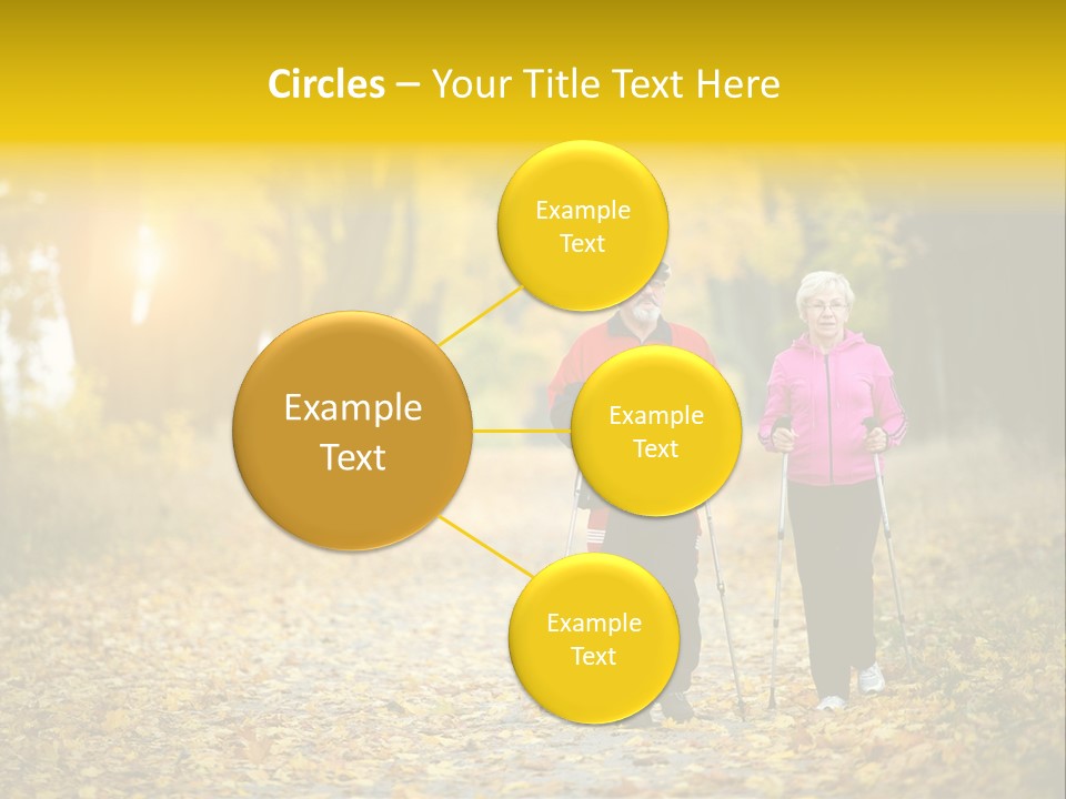 Fitness Walking Exercise Power PowerPoint Template