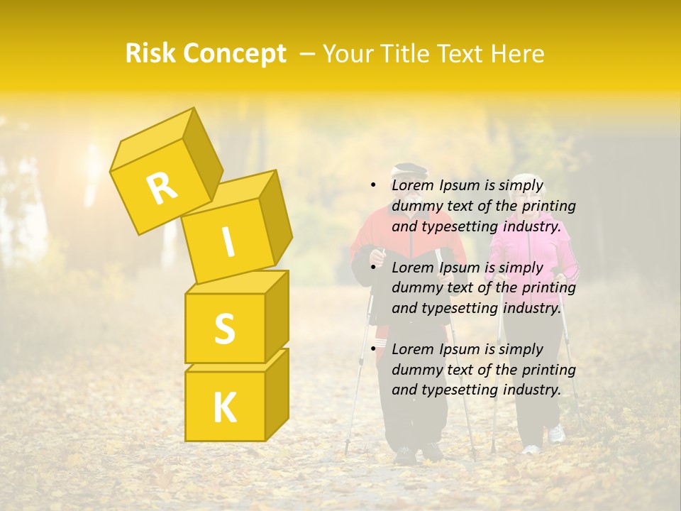 Fitness Walking Exercise Power PowerPoint Template