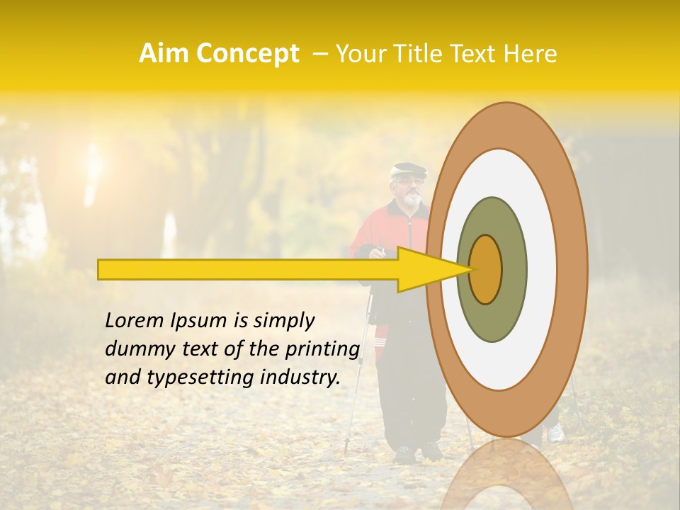 Fitness Walking Exercise Power PowerPoint Template