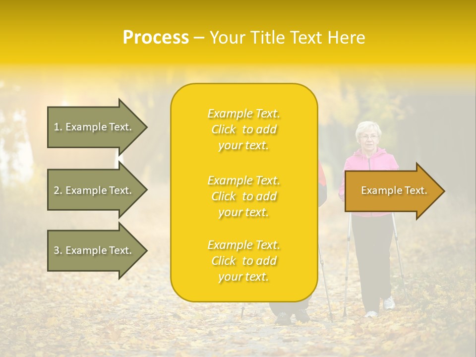 Fitness Walking Exercise Power PowerPoint Template