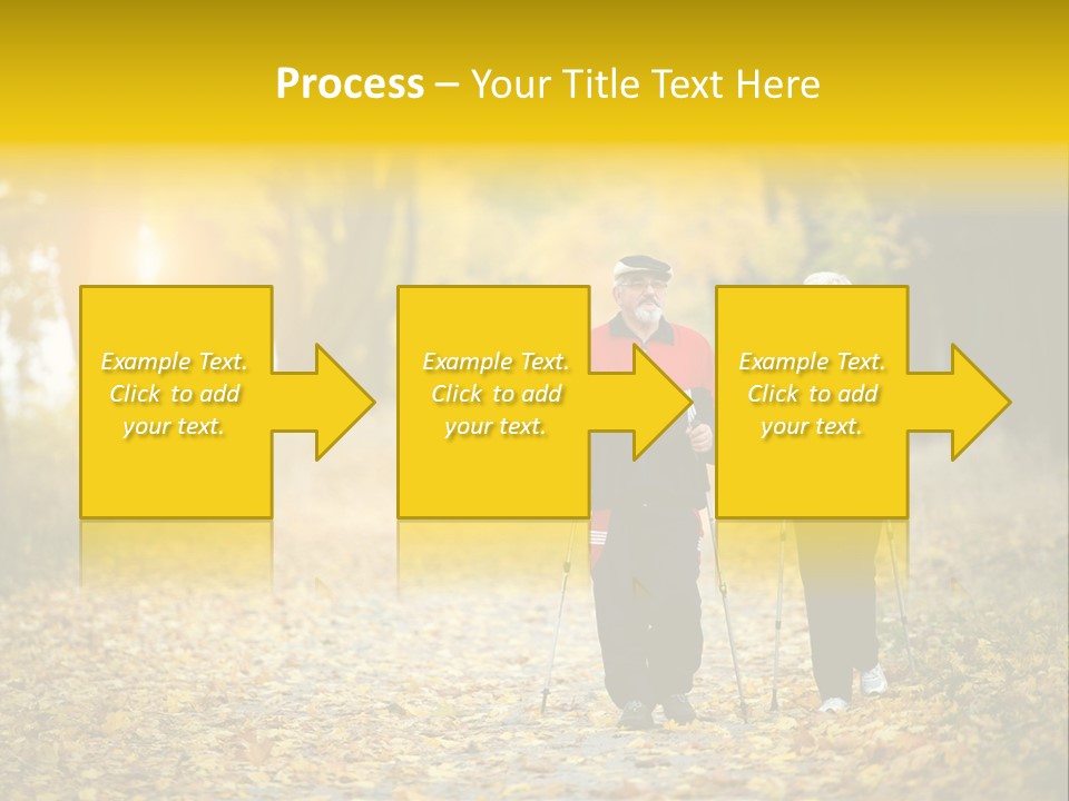 Fitness Walking Exercise Power PowerPoint Template
