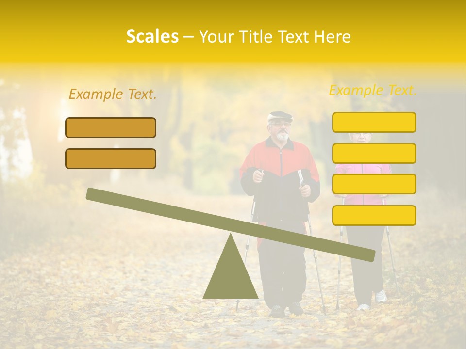 Fitness Walking Exercise Power PowerPoint Template
