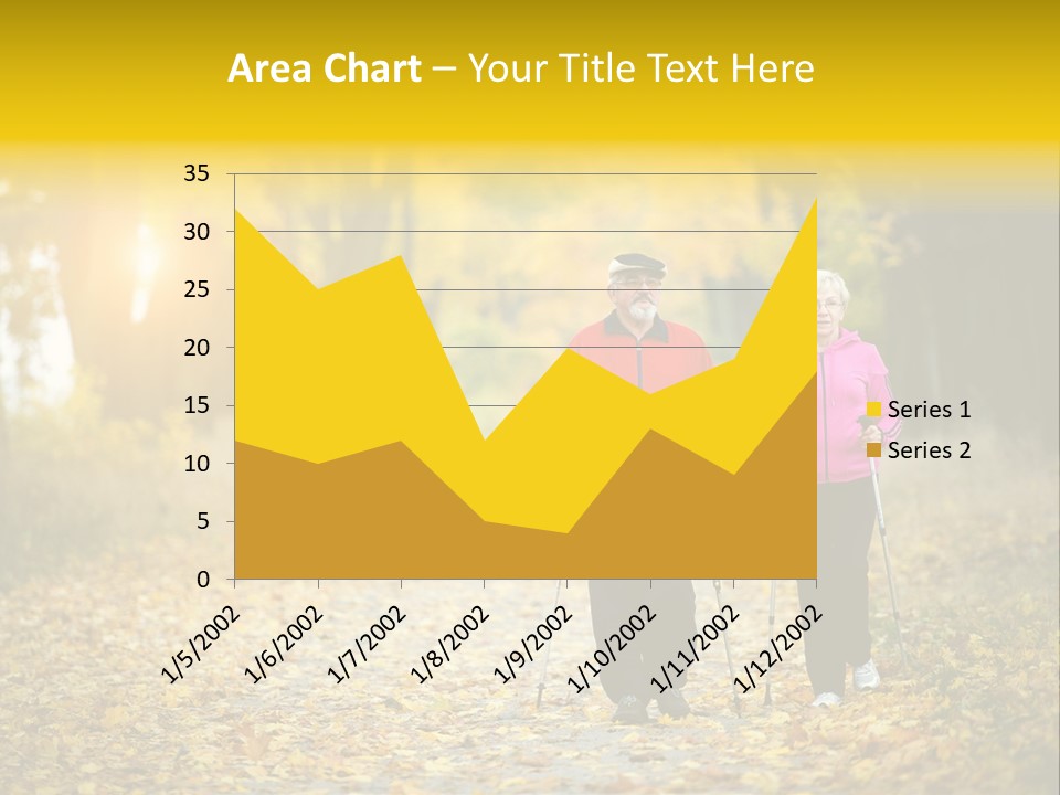 Fitness Walking Exercise Power PowerPoint Template