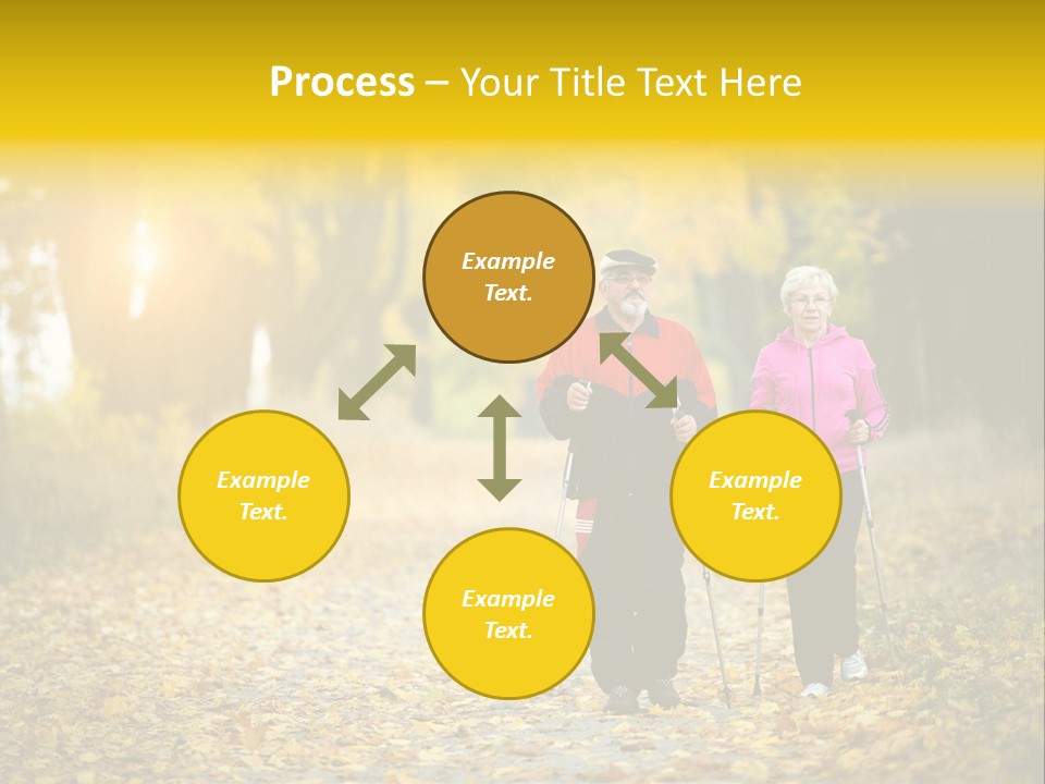 Fitness Walking Exercise Power PowerPoint Template