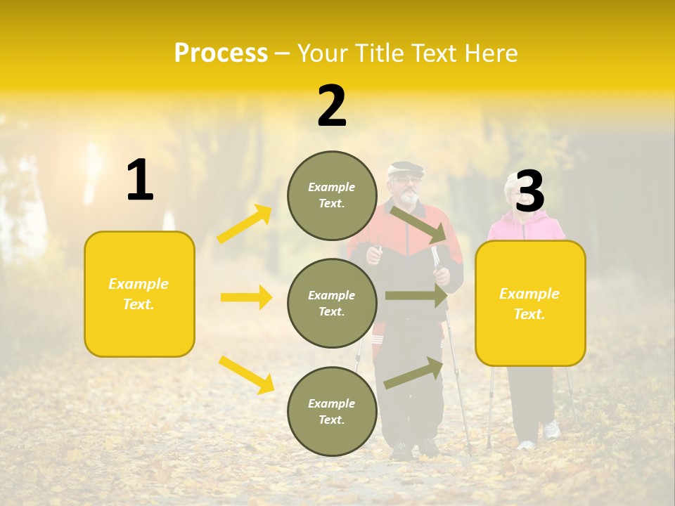 Fitness Walking Exercise Power PowerPoint Template