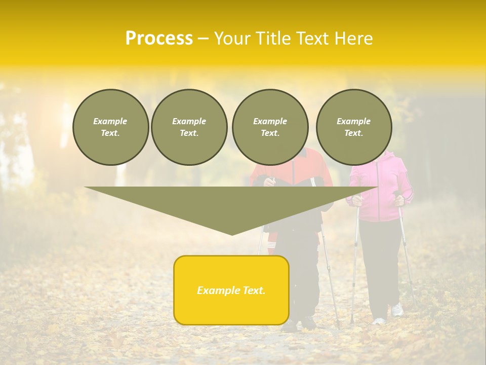 Fitness Walking Exercise Power PowerPoint Template