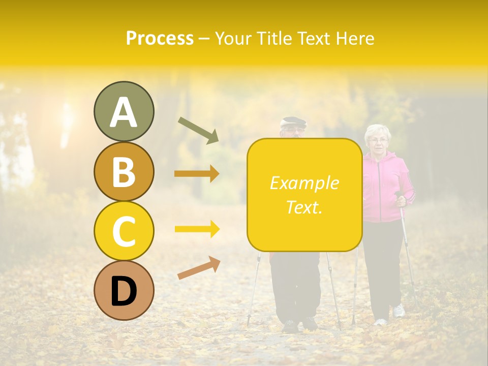 Fitness Walking Exercise Power PowerPoint Template