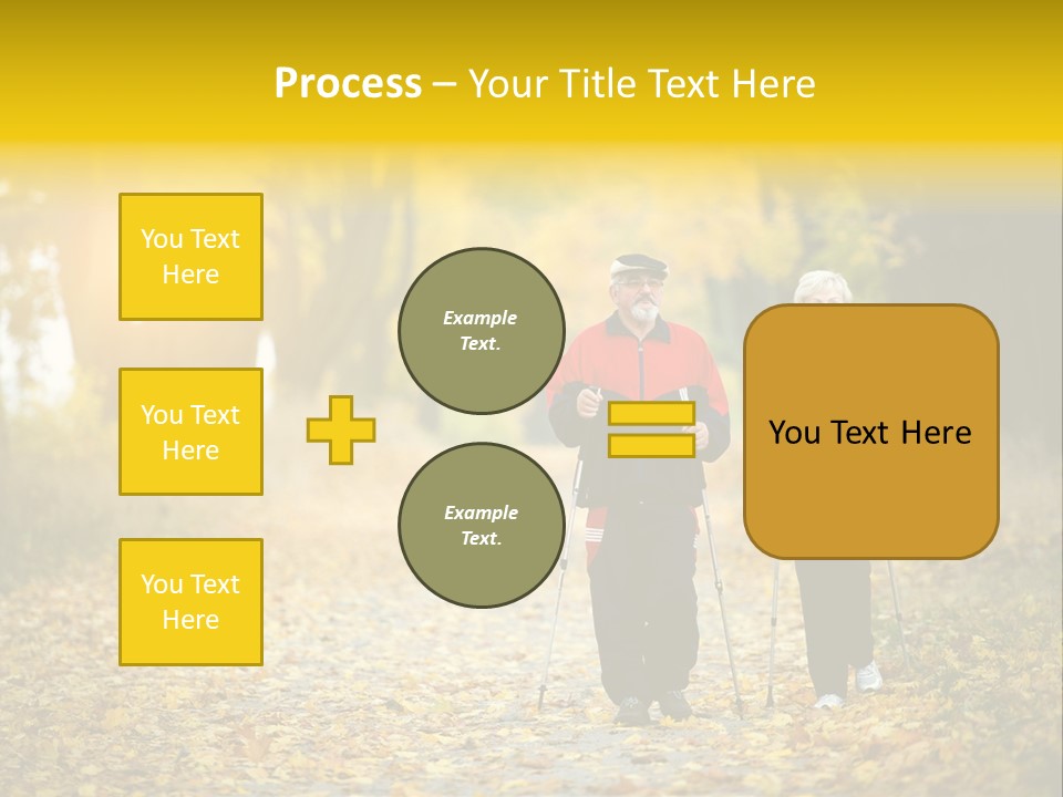 Fitness Walking Exercise Power PowerPoint Template