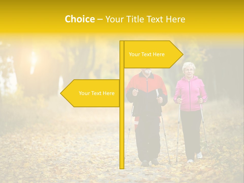 Fitness Walking Exercise Power PowerPoint Template