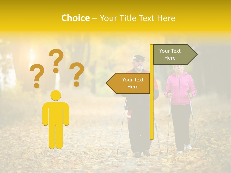 Fitness Walking Exercise Power PowerPoint Template