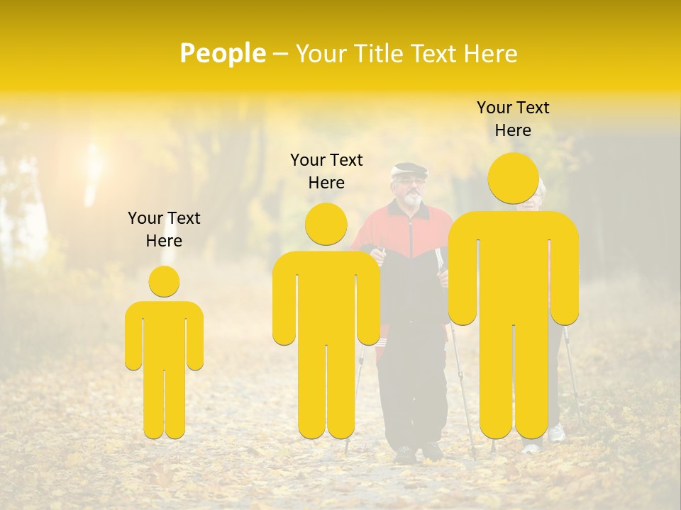 Fitness Walking Exercise Power PowerPoint Template