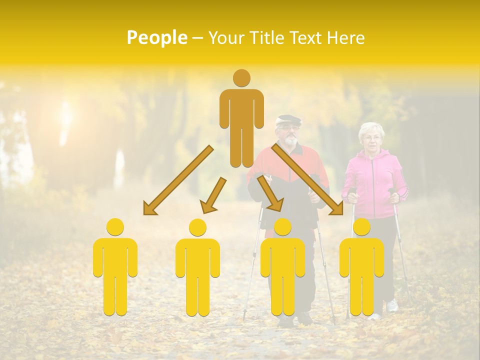 Fitness Walking Exercise Power PowerPoint Template