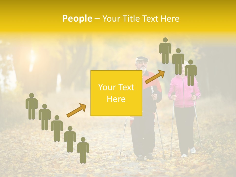 Fitness Walking Exercise Power PowerPoint Template