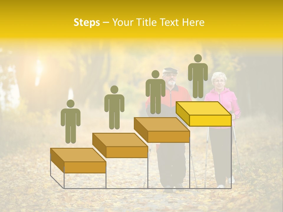 Fitness Walking Exercise Power PowerPoint Template