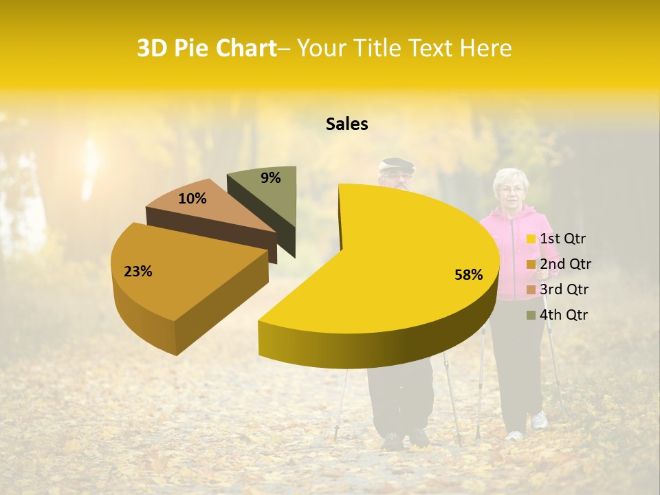 Fitness Walking Exercise Power PowerPoint Template