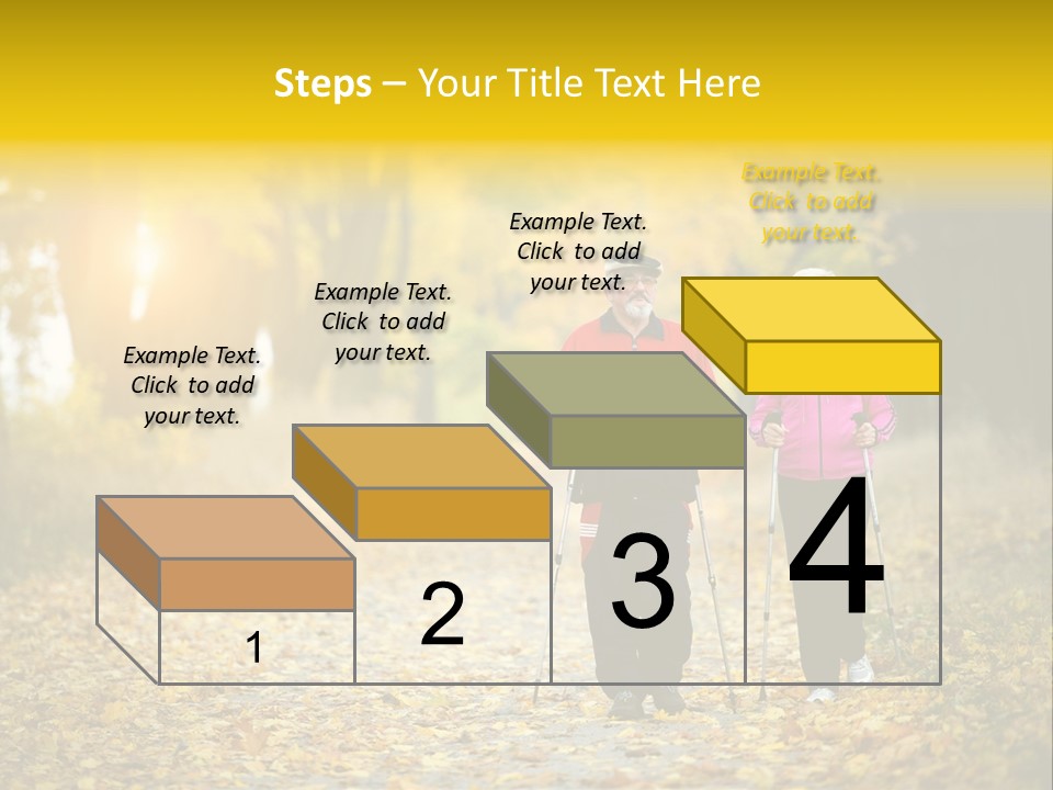 Fitness Walking Exercise Power PowerPoint Template