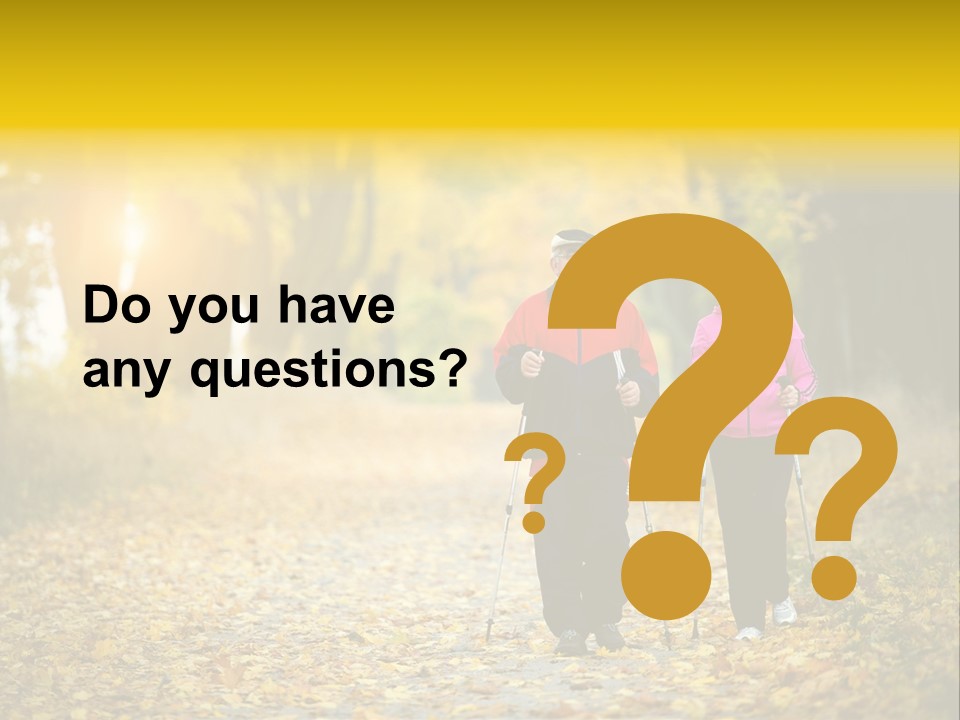 Fitness Walking Exercise Power PowerPoint Template