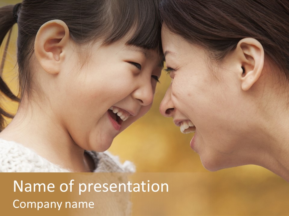 Camera Joy Child PowerPoint Template