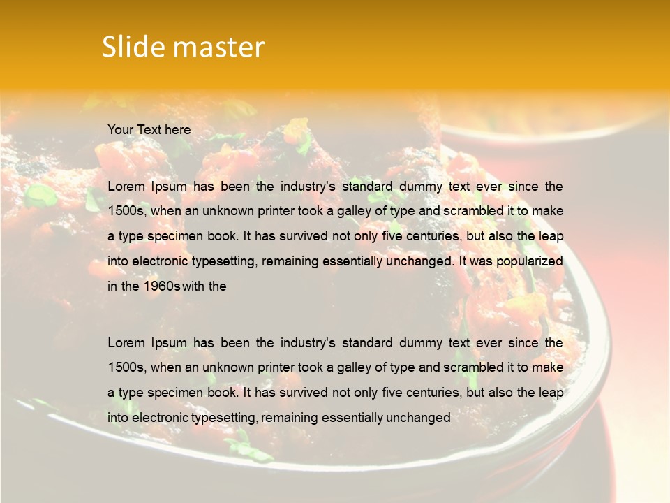 Meal Indian Spicy PowerPoint Template