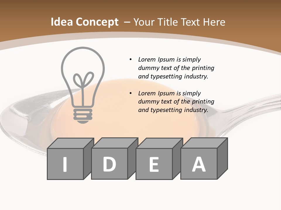 Yellow Spoon Carbohydrates PowerPoint Template