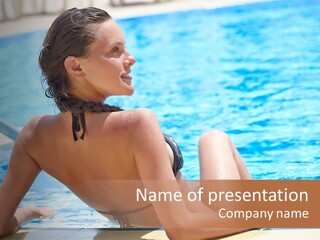 Sunbathing Joy Exercising PowerPoint Template