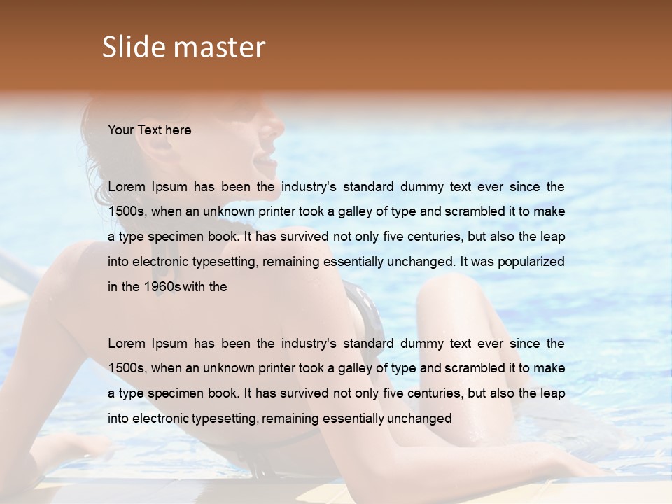 Sunbathing Joy Exercising PowerPoint Template