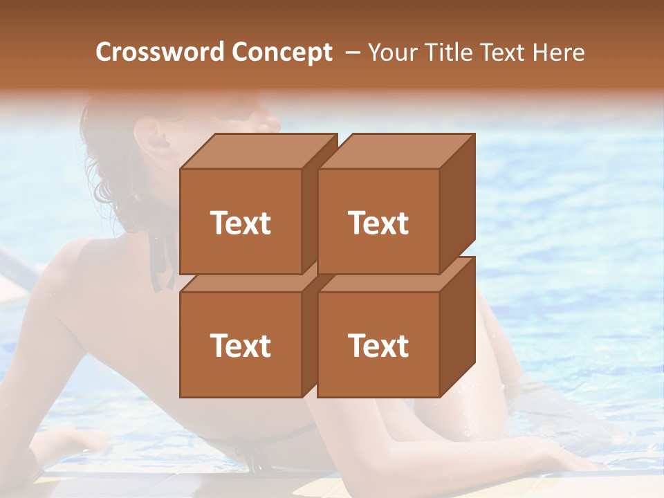 Sunbathing Joy Exercising PowerPoint Template