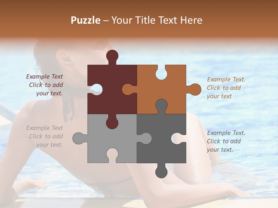 Sunbathing Joy Exercising PowerPoint Template