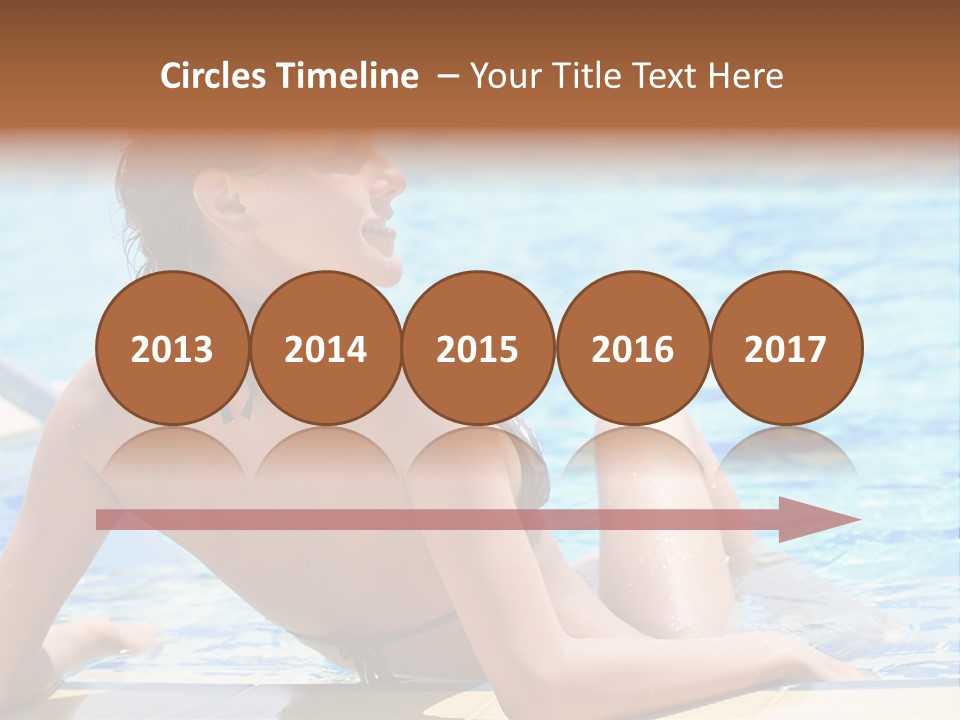 Sunbathing Joy Exercising PowerPoint Template