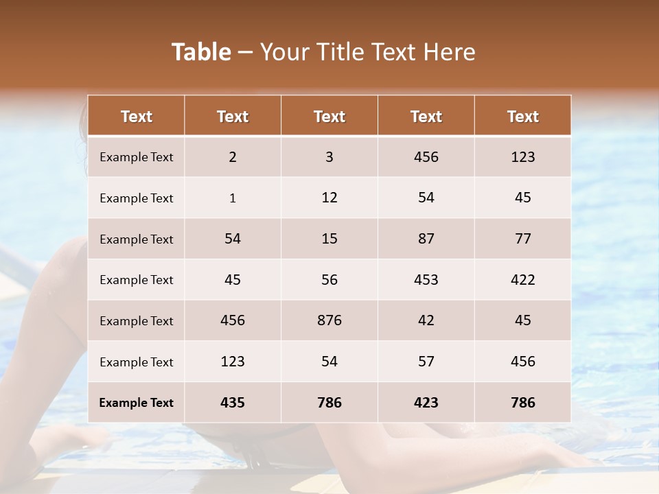 Sunbathing Joy Exercising PowerPoint Template