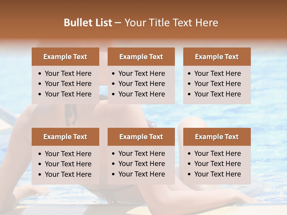 Sunbathing Joy Exercising PowerPoint Template