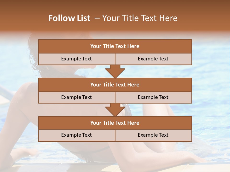 Sunbathing Joy Exercising PowerPoint Template