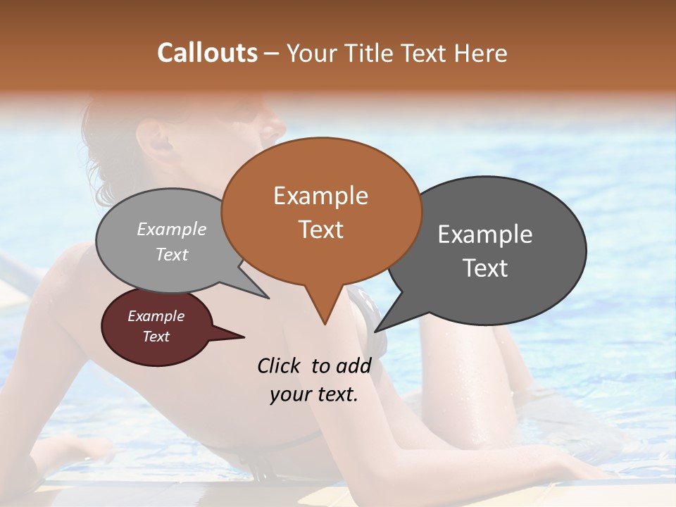 Sunbathing Joy Exercising PowerPoint Template