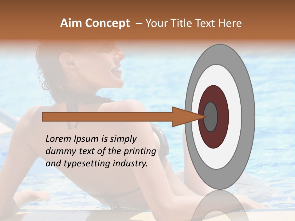 Sunbathing Joy Exercising PowerPoint Template