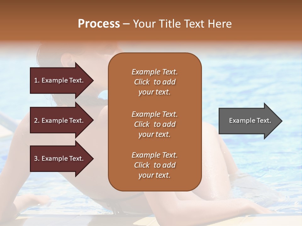 Sunbathing Joy Exercising PowerPoint Template
