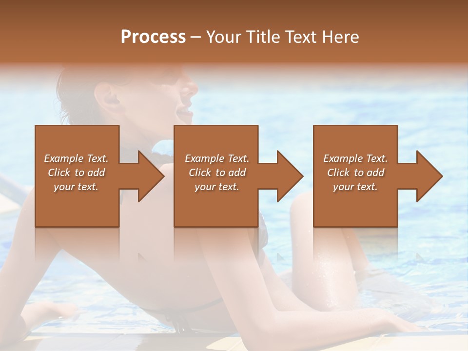 Sunbathing Joy Exercising PowerPoint Template