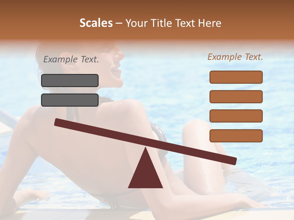 Sunbathing Joy Exercising PowerPoint Template