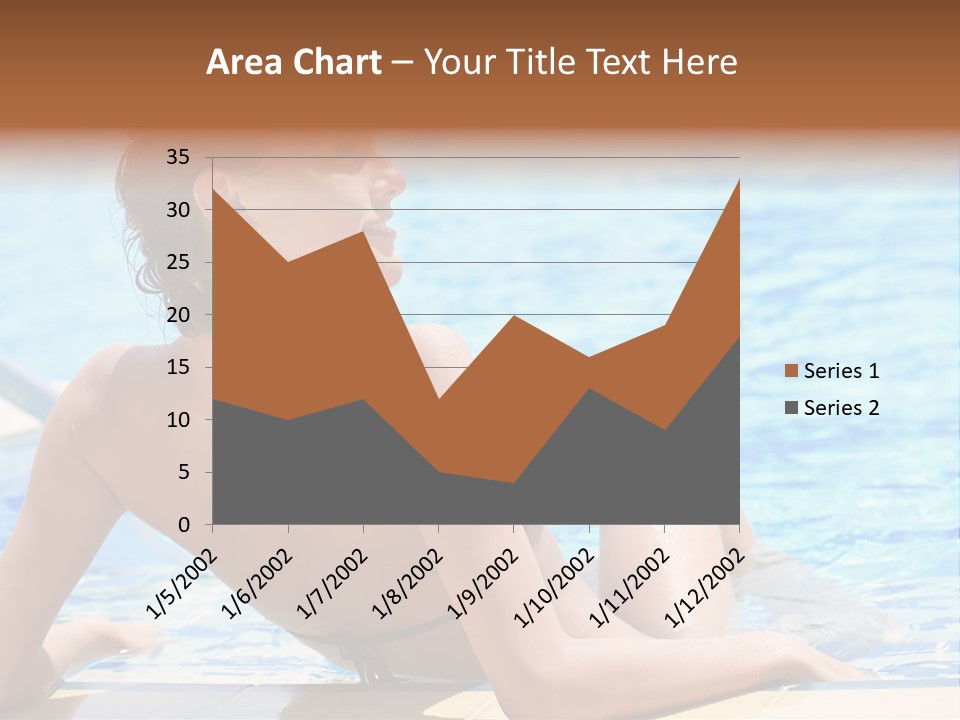 Sunbathing Joy Exercising PowerPoint Template