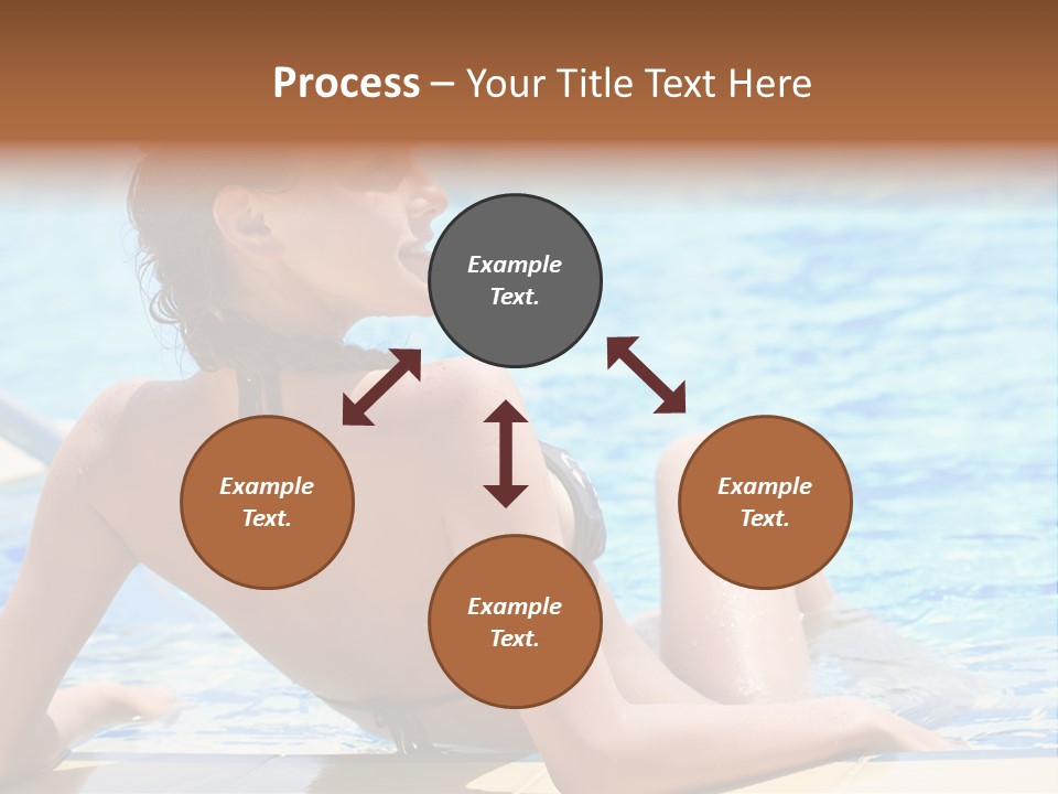 Sunbathing Joy Exercising PowerPoint Template