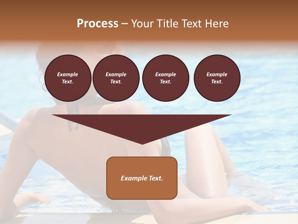 Sunbathing Joy Exercising PowerPoint Template