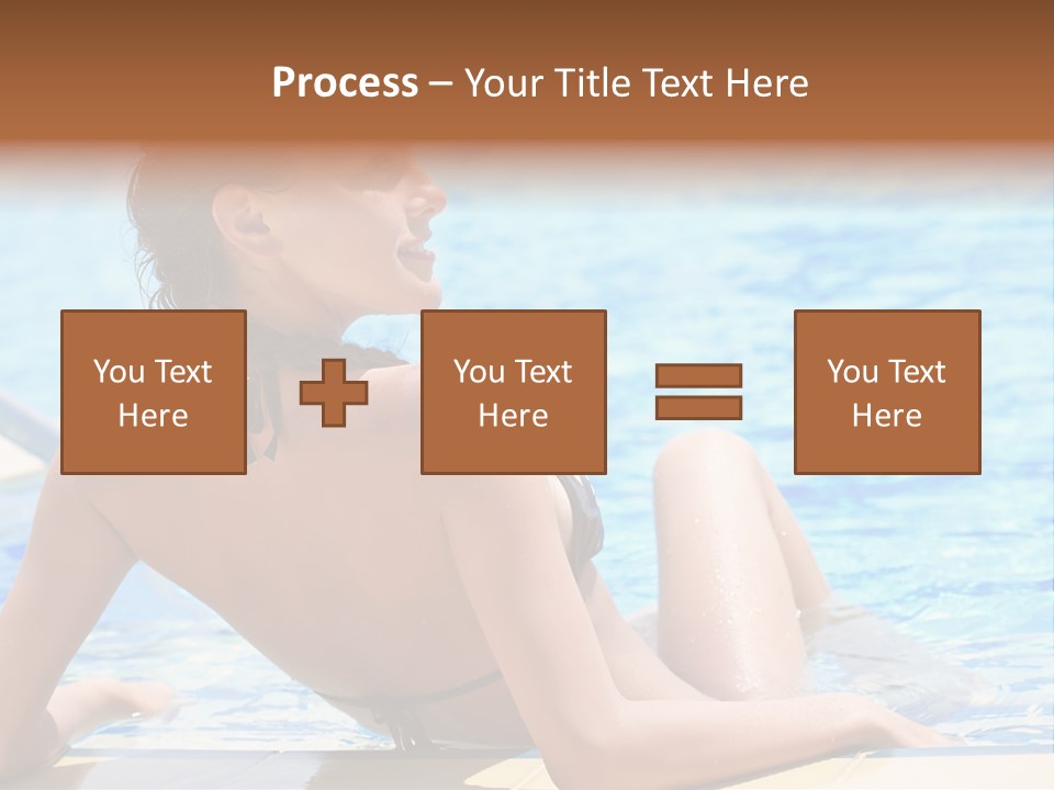 Sunbathing Joy Exercising PowerPoint Template