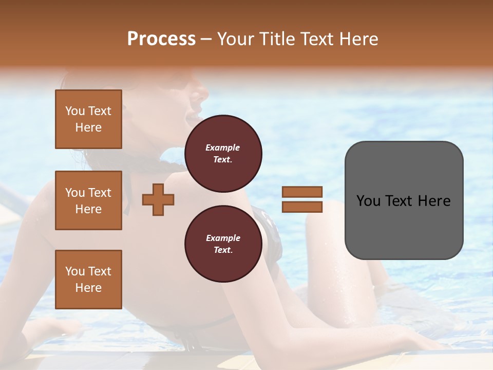 Sunbathing Joy Exercising PowerPoint Template